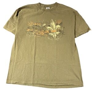 Vintage New Orleans Saints Shirt Mens XL Extra Large Green NFL Football‎ EUC